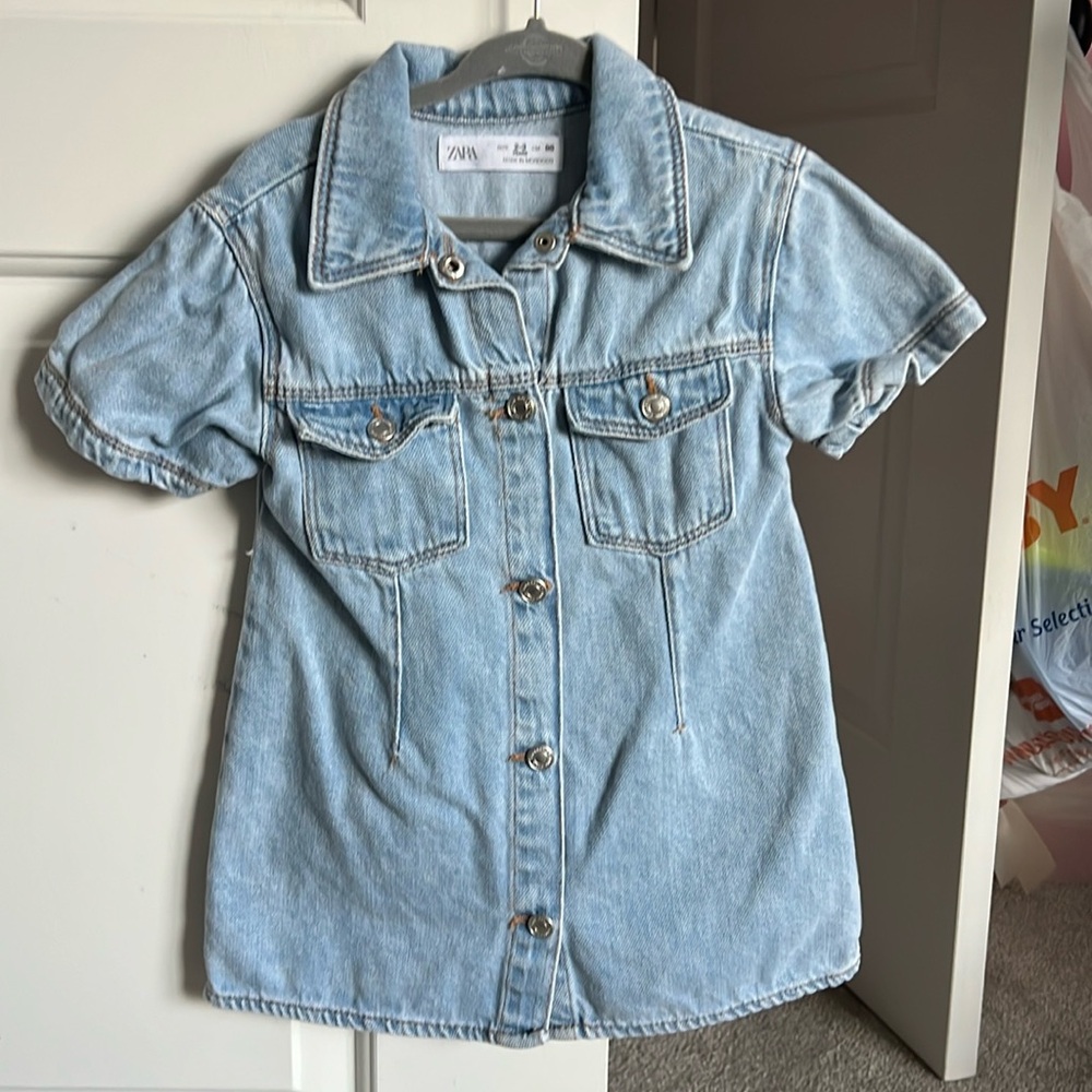 Zara denim shirt dress in good condition worn once